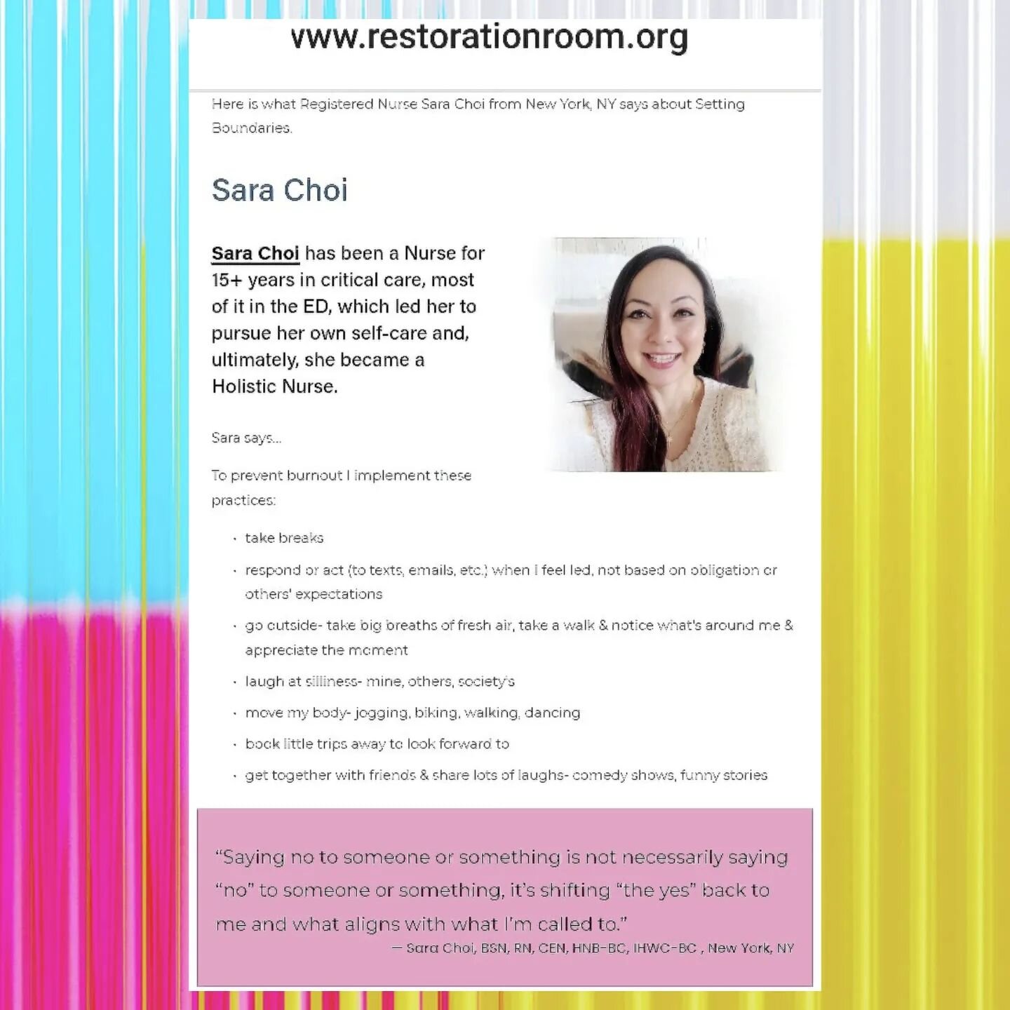 If you're a 'yes' person like me 🙋&zwj;♀️, this is your friendly reminder to shift your 'yes' back to you &amp; what aligns with what you're called to. 
Thank you @nicolerncoach @bluemonarchhealth for sharing this reminder of the need &amp; importa